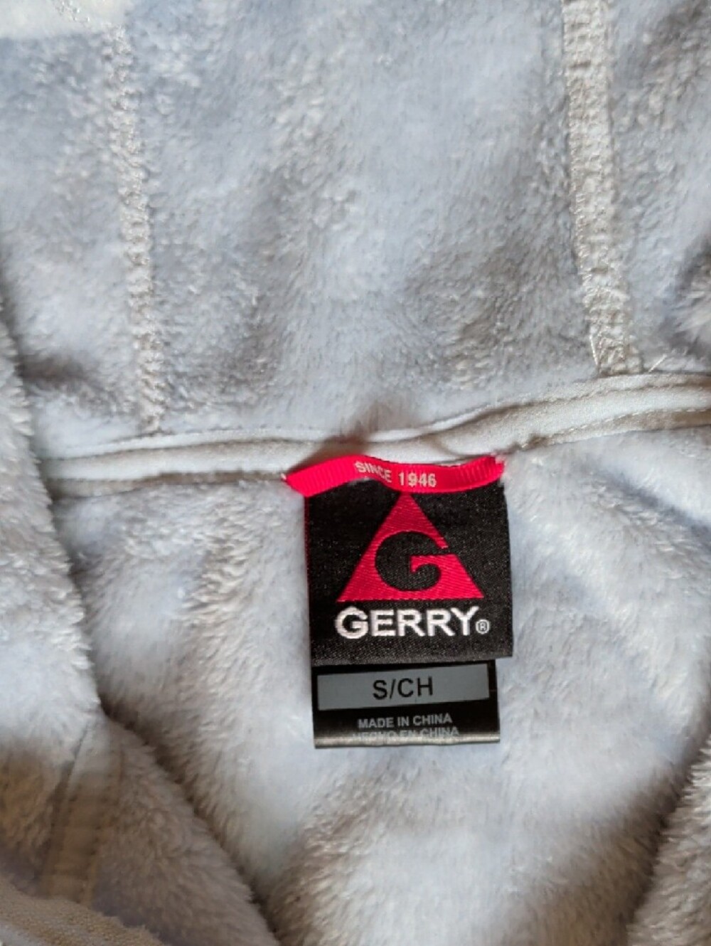 Gerry Pale Blue Hooded Teddy Fleece Jacket - Picture 3 of 6